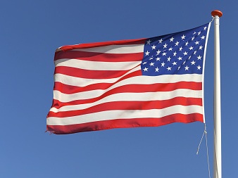 Flag in Stiff Wind
