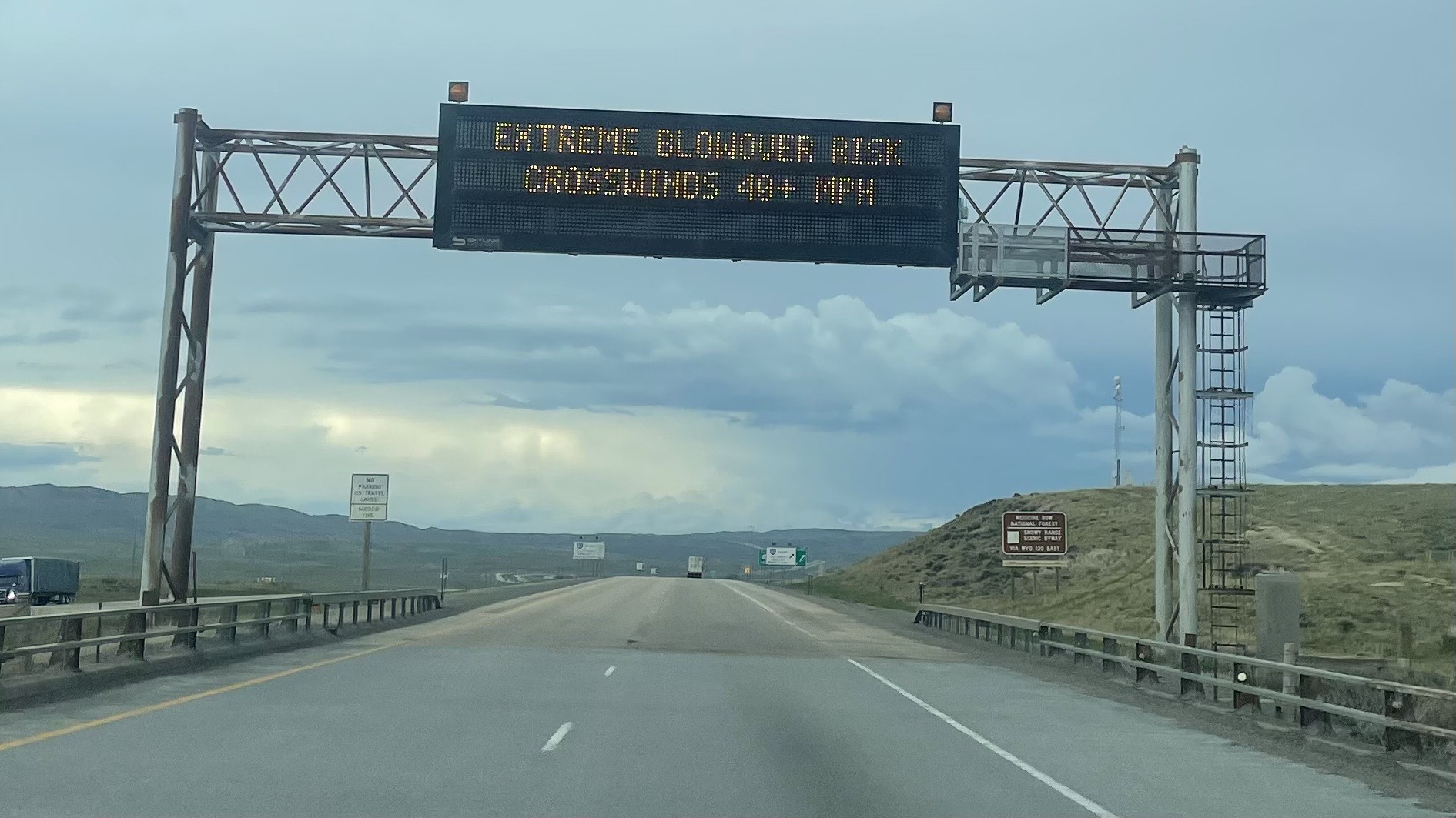 Highway Caution Sign
