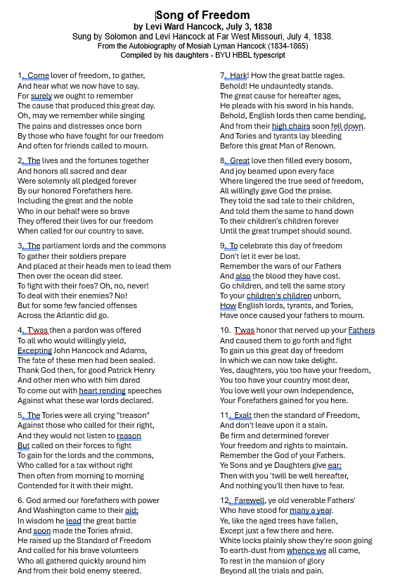 Song of Freedom