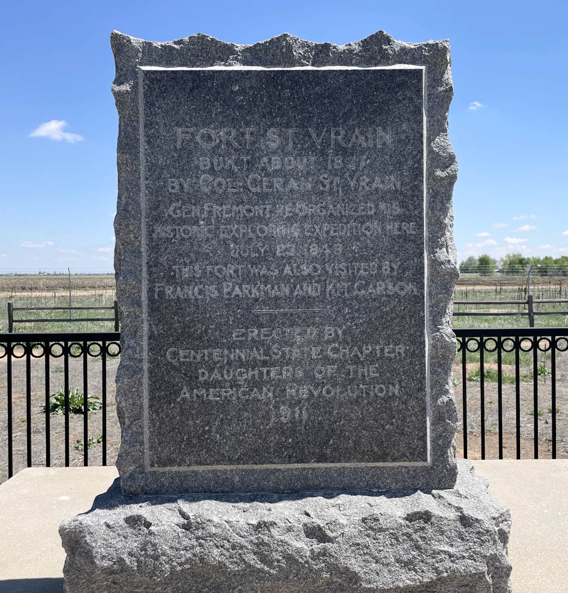 St. Vrain Marker