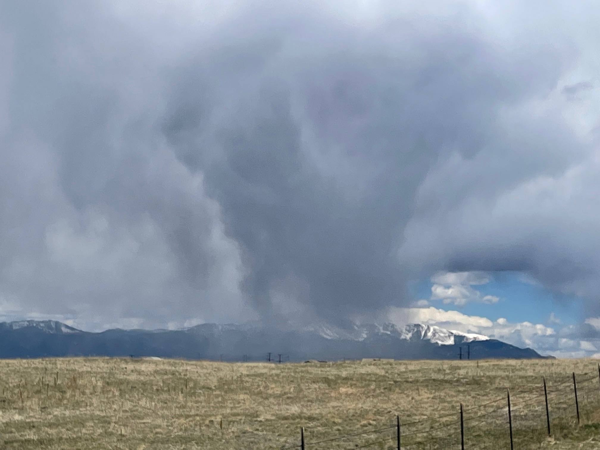Clouds over Pike's Peak